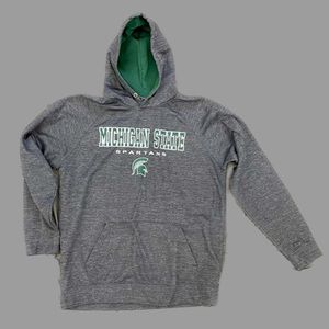 Colosseum Fleece Lined Embroidered Michigan State Spartans Pullover Hoodie XL